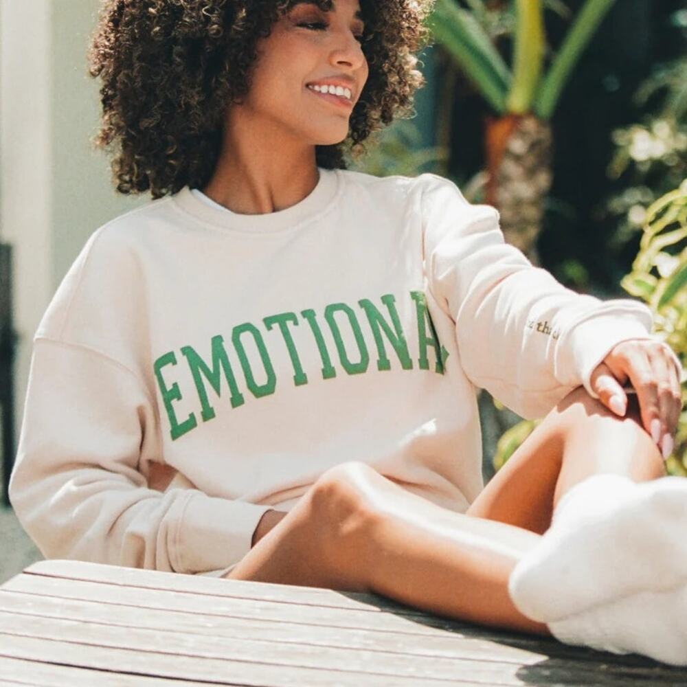 Emotional Women's Cream Sweatshirt